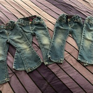 Toddler girl jeans 2T 6 PAIRS